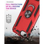 Wholesale iPhone SE2020 / 8 / 7 Tech Armor Ring Grip Case with Metal Plate (Red)